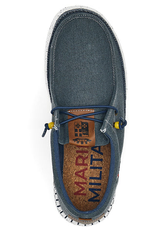 Marineblaue Mokassins 1701