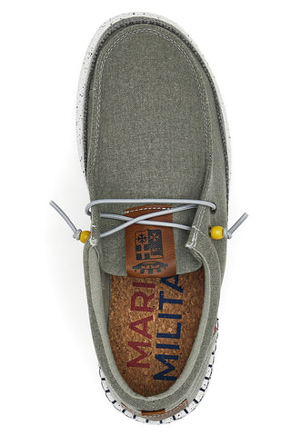 Graue Mokassins für Herren Marina Militare 1701