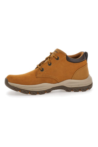 Braune Schnürschuhe mit SKECHERS KNOWLSON RAMHURST Obermaterial aus Leder