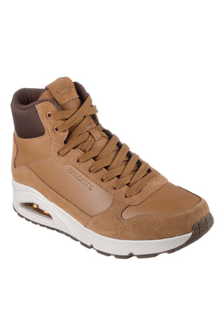 Braune High-Top Sneakers Skechers Uno Stacre Mid