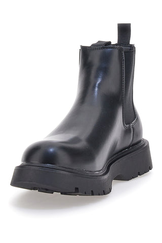 Stivaletti Beatles Neri Con Elastici Laterali COTTON BELT CBM421P89