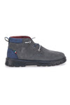 Graue hohe Schnürschuhe Navy 982