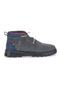 Graue hohe Schnürschuhe Navy 982