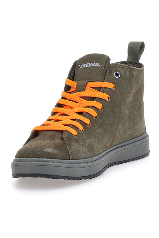 Sneakers Verde con lacci scambiabili Canguro 817