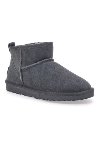 Graue Stiefeletten mit Fell Max Dillan 5522