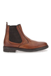 Braune Beatles-Stiefel aus echtem Leder, hergestellt in Italien, Pittarello Focus 042