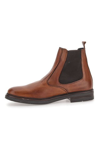 Stivaletti Beatles Marroni In Vera Pelle Made in Italy Pittarello Focus 042