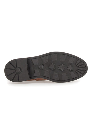 Braune Beatles-Stiefel aus echtem Leder, hergestellt in Italien, Pittarello Focus 042