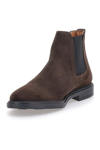 Stivaletti Beatles Marroni in Vera Pelle con Elastici Laterali MAX DILLAN 6991