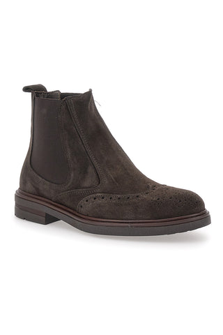 Braune Beatles-Stiefel aus echtem Leder Pittarello Klasse 044