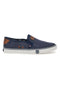 Mocassini Blu con Tomaia in Tessuto ROUTE 66 RO01805