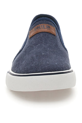 Mocassini Blu con Tomaia in Tessuto ROUTE 66 RO01805