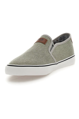 Mocassini Grigi con Tomaia in Tessuto ROUTE 66 RO01805