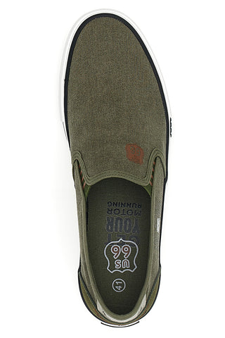 Blaue Slipper mit Stoffobermaterial ROUTE 66 RO21808