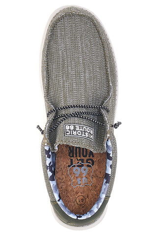 Grüne Loafer zum Schnüren Route 66 RO41815