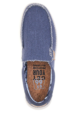 Mocassini Blu Route 66 RO41817