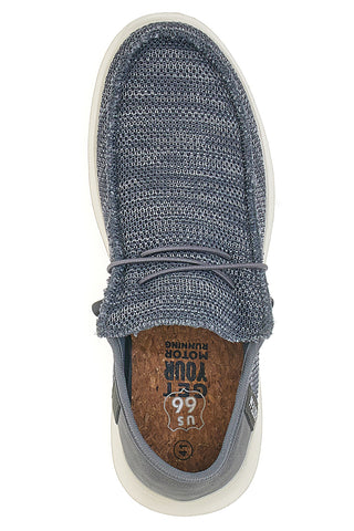 Mocassini Grigi con Lacci Elastici ROUTE 66 RO51803