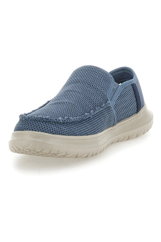 Blaue Slipper mit Mesh-Obermaterial ROUTE 66 RO51802