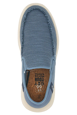Blaue Slipper mit Mesh-Obermaterial ROUTE 66 RO51802