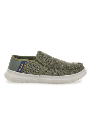 Khakifarbene Slipper mit Mesh-Obermaterial ROUTE 66 RO51802