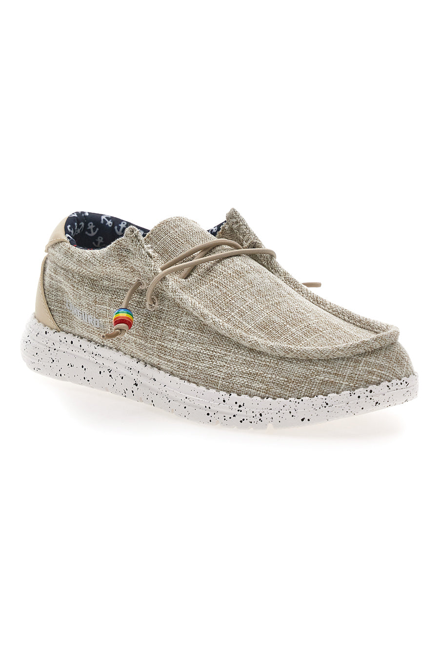 Mocassini Beige in Tela con Elastici CANGURO CA931