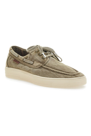 Beige Schnürschuhe mit Canvas-Obermaterial WRANGLER 20251033