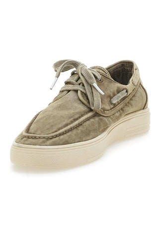 Beige Schnürschuhe mit Canvas-Obermaterial WRANGLER 20251033