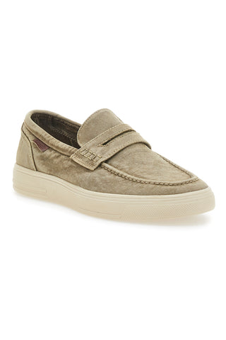 Beige Mokassins mit Obermaterial aus Canvas WRANGLER 20251034