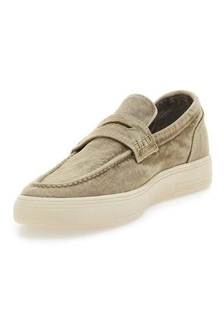 Beige Mokassins mit Obermaterial aus Canvas WRANGLER 20251034