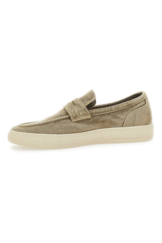 Beige Mokassins mit Obermaterial aus Canvas WRANGLER 20251034