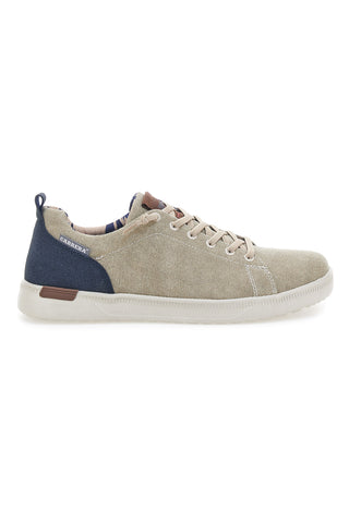 Taupefarbene Schnürschuhe mit Obermaterial aus Stoff CARRERA CAM11102C