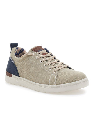 Taupefarbene Schnürschuhe mit Obermaterial aus Stoff CARRERA CAM11102C