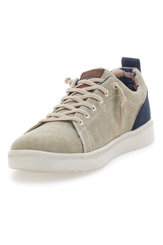 Taupefarbene Schnürschuhe mit Obermaterial aus Stoff CARRERA CAM11102C