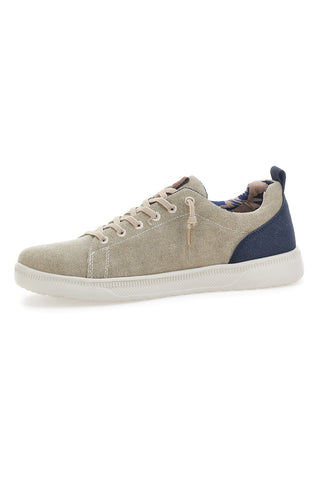 Taupefarbene Schnürschuhe mit Obermaterial aus Stoff CARRERA CAM11102C