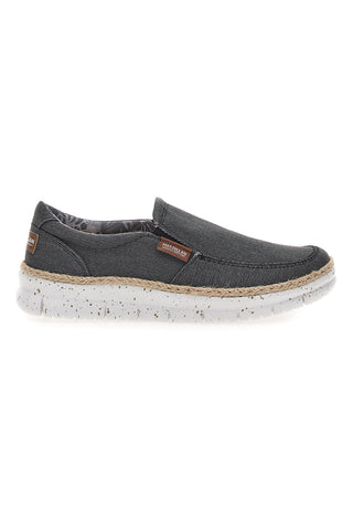 Schwarze Loafer mit dekorativem Bast MAX DILLAN DAVID TWILL