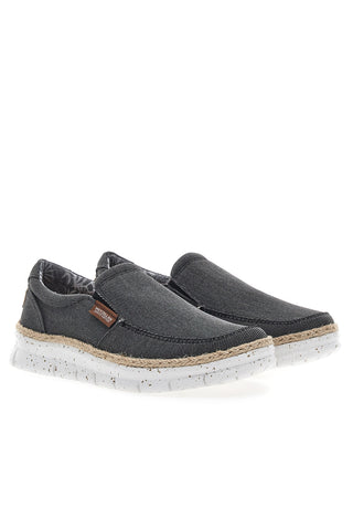 Schwarze Loafer mit dekorativem Bast MAX DILLAN DAVID TWILL