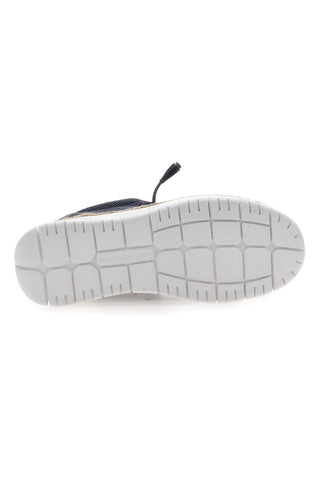 Blaue Bast-Loafer mit elastischen Schnürsenkeln MAX DILLAN WALLY BIG CVS