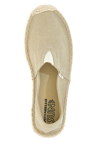 Espadrillas beige in tessuto con suola in corda PITTARELLO SUN SGMS2510