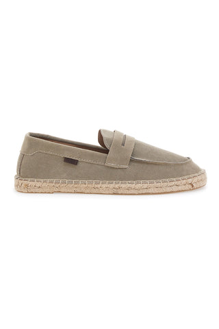 Beige Stoffmokassins mit Seilsohle PITTARELLO SUN SG24L313