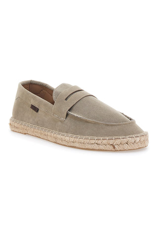 Beige Stoffmokassins mit Seilsohle PITTARELLO SUN SG24L313