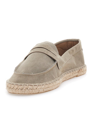 Beige Stoffmokassins mit Seilsohle PITTARELLO SUN SG24L313