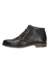 Bugatti 3159573F1000 Stiefeletten aus schwarzem Echtleder mit flexibler Sohle