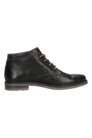 Bugatti 3159573F1000 Stiefeletten aus schwarzem Echtleder mit flexibler Sohle