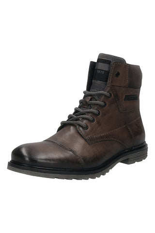 Bugatti 325A0U3F3514 Schnürstiefel aus braunem Nubukleder