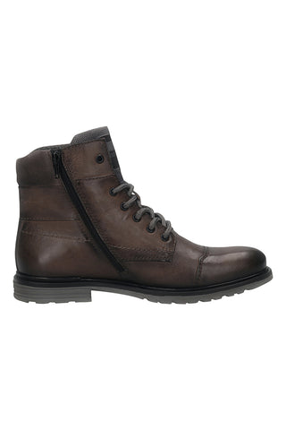 Bugatti 325A0U3F3514 Schnürstiefel aus braunem Nubukleder
