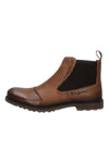 Bugatti 325A0U3J3500 Stiefeletten aus braunem Leder mit elastischen Einsätzen