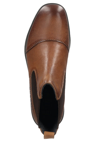 Bugatti 325A0U3J3500 Stiefeletten aus braunem Leder mit elastischen Einsätzen