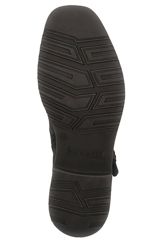 Bugatti 325A0U3K3500 braune Lederstiefeletten mit Schnalle und warmem Futter