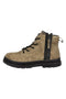Anfibi taupe con lacci e zip laterale Bugatti 325AGA315500