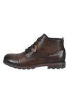 Braune Synthetikstiefeletten mit seitlichem Bugatti-Logo 325ATO305000